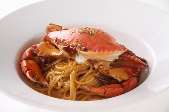 Crab pasta