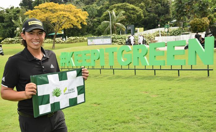 Gavin Green Launches Sentosa Golf Club's #KeepItGreen Campaign at SMBC Singapore Open