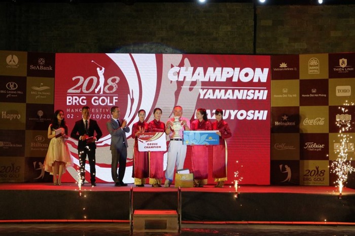 Golfer Nhật Bản Yamanishi Kazuyoshi vô địch giải 'BRG Golf Hanoi Festival 2018'