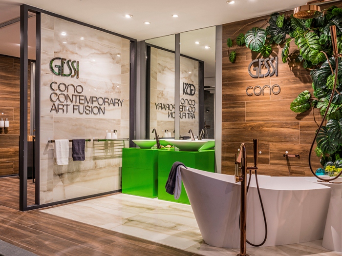Thiết kế phòng tắm Cono (Gessi) với cảm hứng hình nón ấn tượng