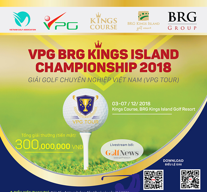 Giải chuyên nghiệp VPG BRG Kings Island Championship 2018 sẽ khởi đầu cho các hoạt động trong tháng 12 của VGA