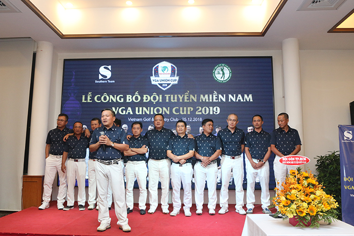 Ông Trần Thanh Tú - Đội trưởng tuyển Union Cup miền Nam 2019 tại lễ công bố danh sách đội tuyển. Ảnh: Trung Chiến