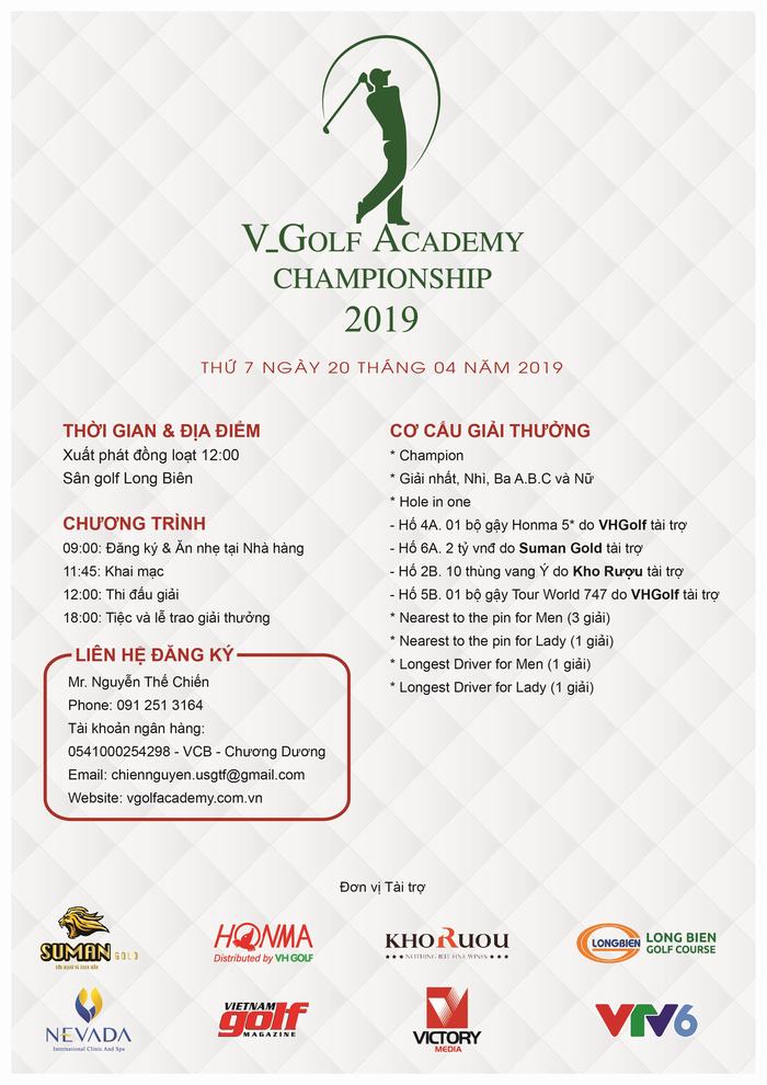 V_Golf Academy Championship 2019 chuẩn bị khởi tranh