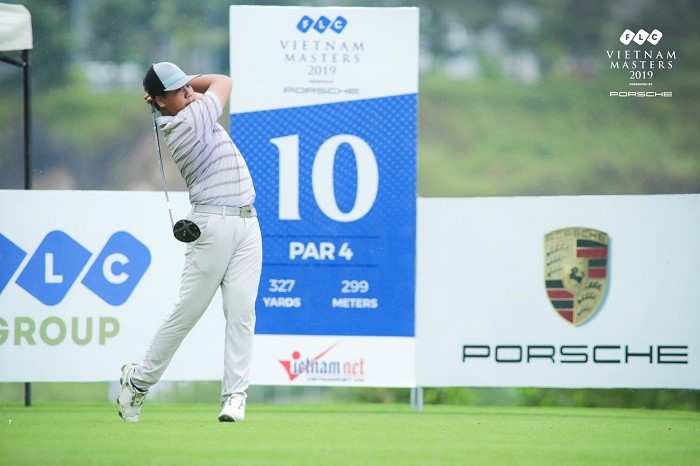 Nguyễn Đặng Minh là golfer nghiệp dư có điểm số tốt nhất vòng 2 với 73 gậy. Ảnh: Duy Dương