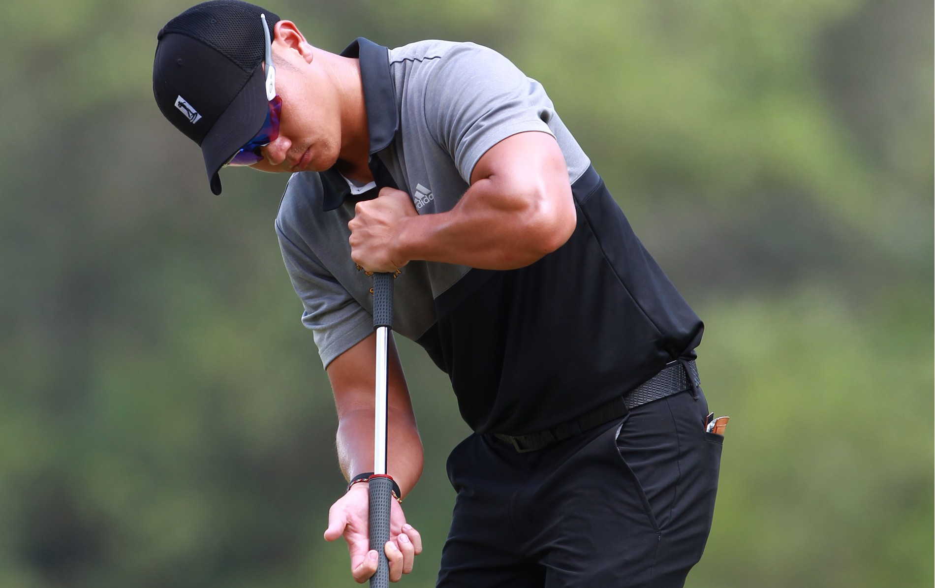 Đổi putter cán dài, Trần Lê Duy Nhất vươn lên dẫn đầu sau vòng 3 Lexus Challenge 2019
