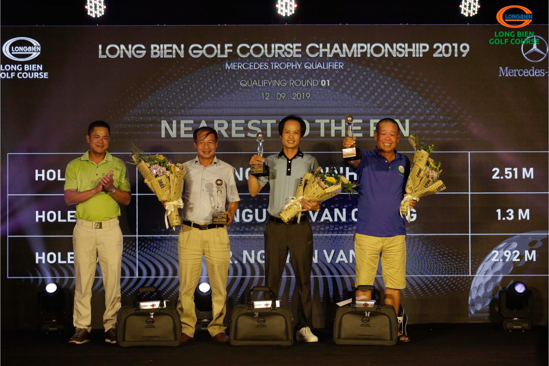 Golfers đạt giải Nearest to the pin tại Vòng loại 1 – Long Bien Golf Course Championship 2019