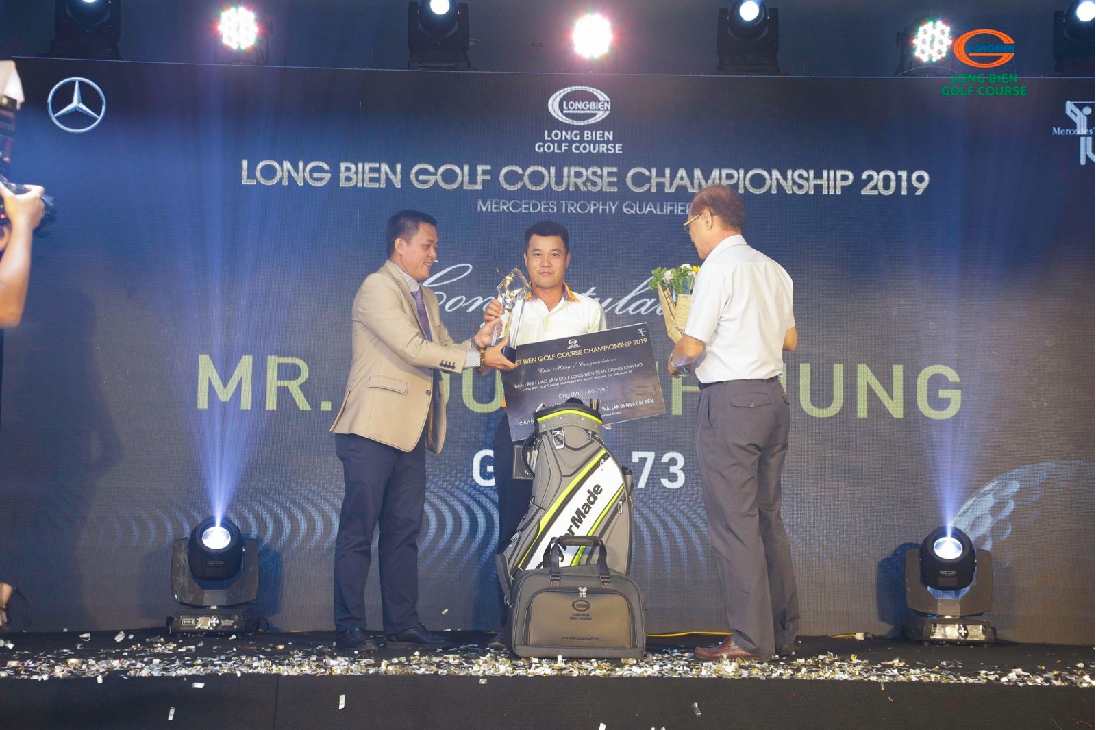Golfer Lưu Đình Hùng ghi +1 gậy để lên ngôi vô địch