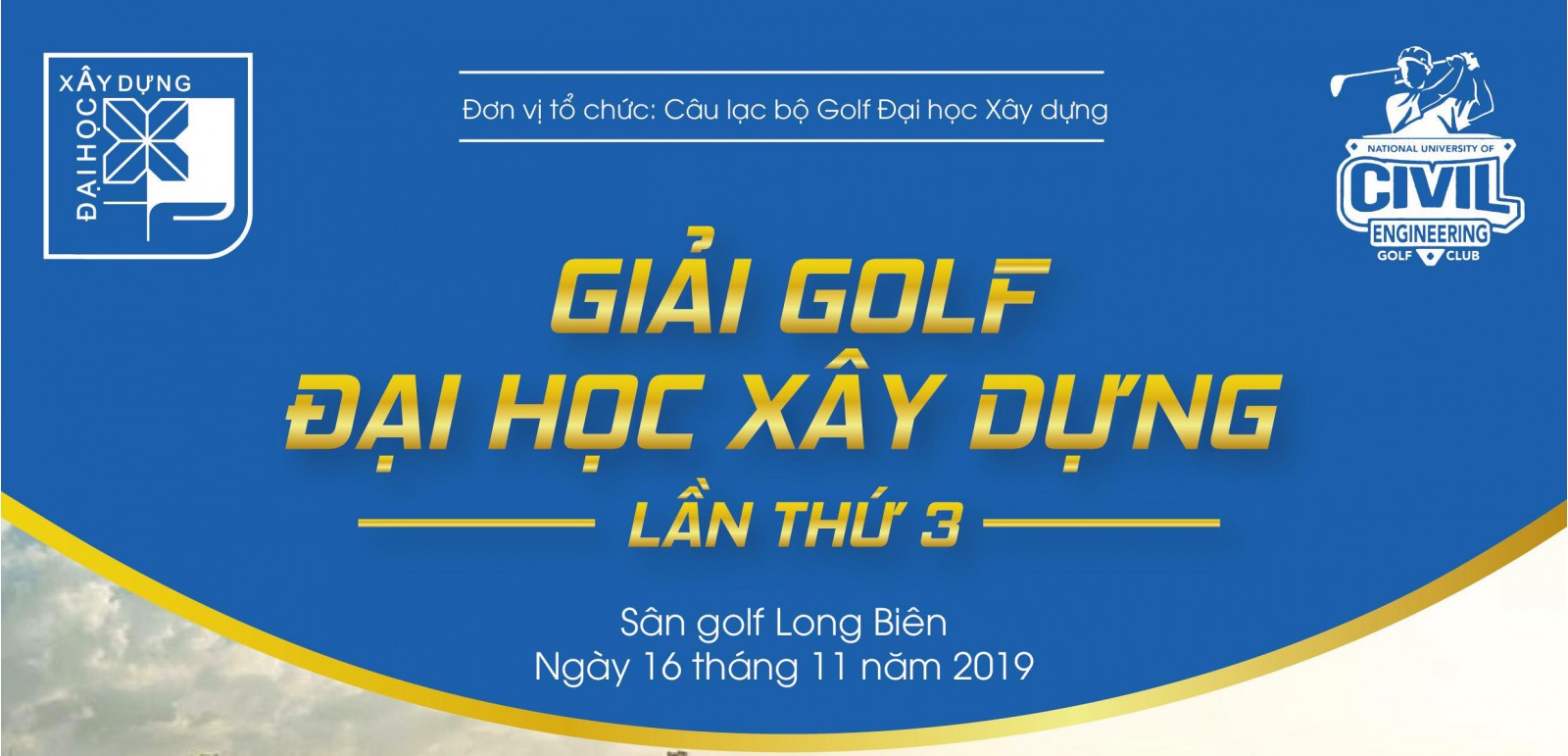 Trao 25 suất học bổng cho sinh viên nghèo tại "Giải golf đại học xây dựng lần thứ 3"
