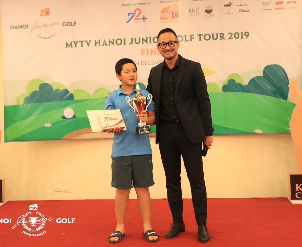 Nguyễn Anh Minh lần đầu tiên giành chức vô địch tại MyTV Hanoi Junior Golf Tour