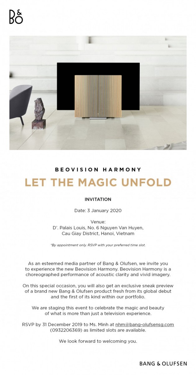 Vén màn kì diệu: Bang & Olufsen Bevision Harmony