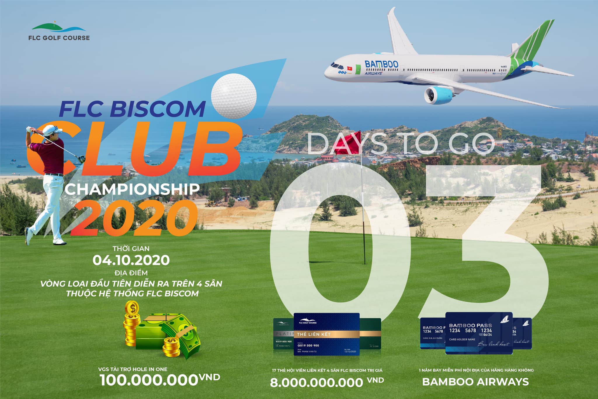 FLC Biscom Club Championship 2020 diễn ra đồng loạt trên 4 sân golf của FLC