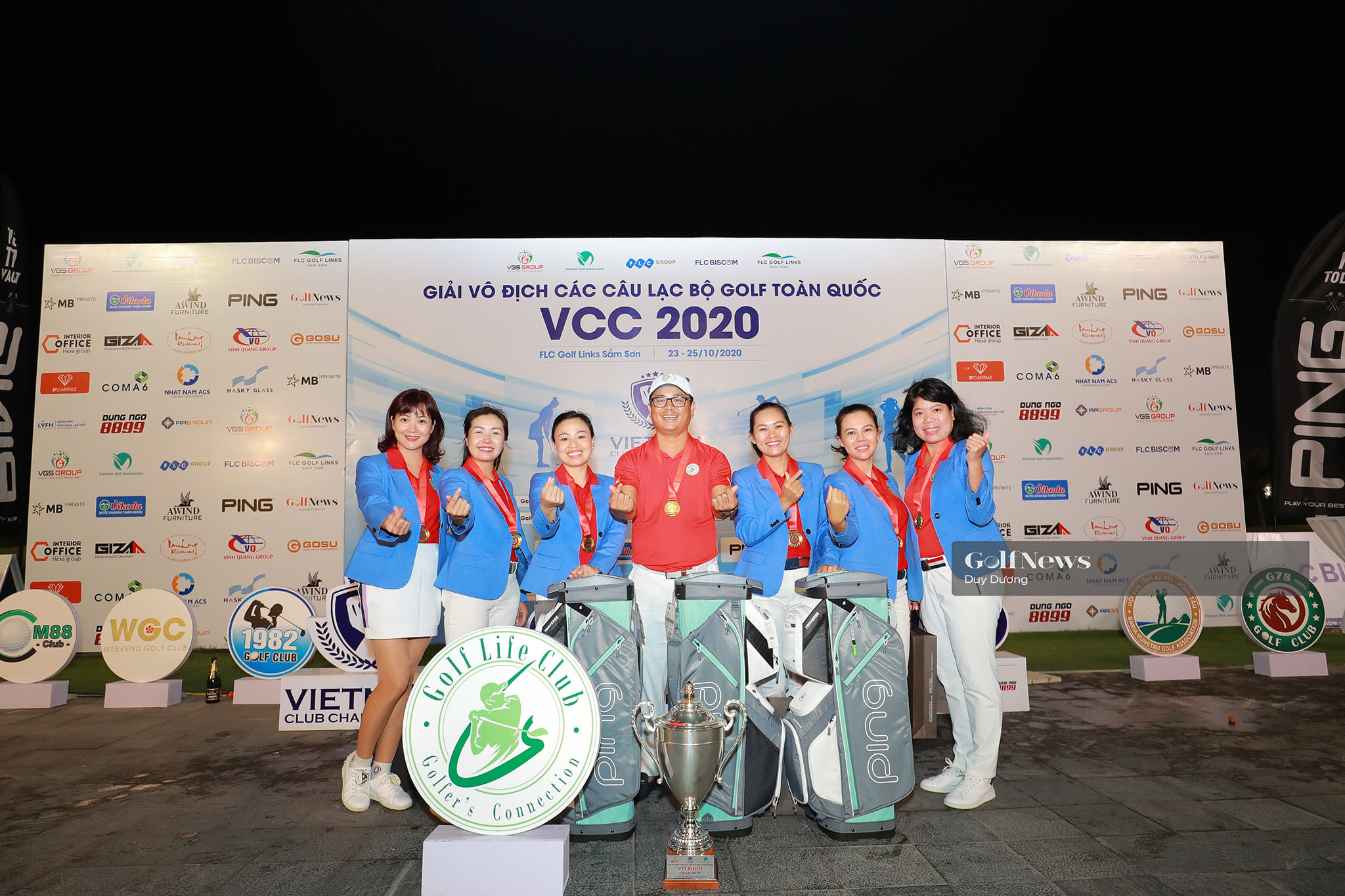 CLB GLC vô địch bảng Nữ. Ảnh: Golfnews