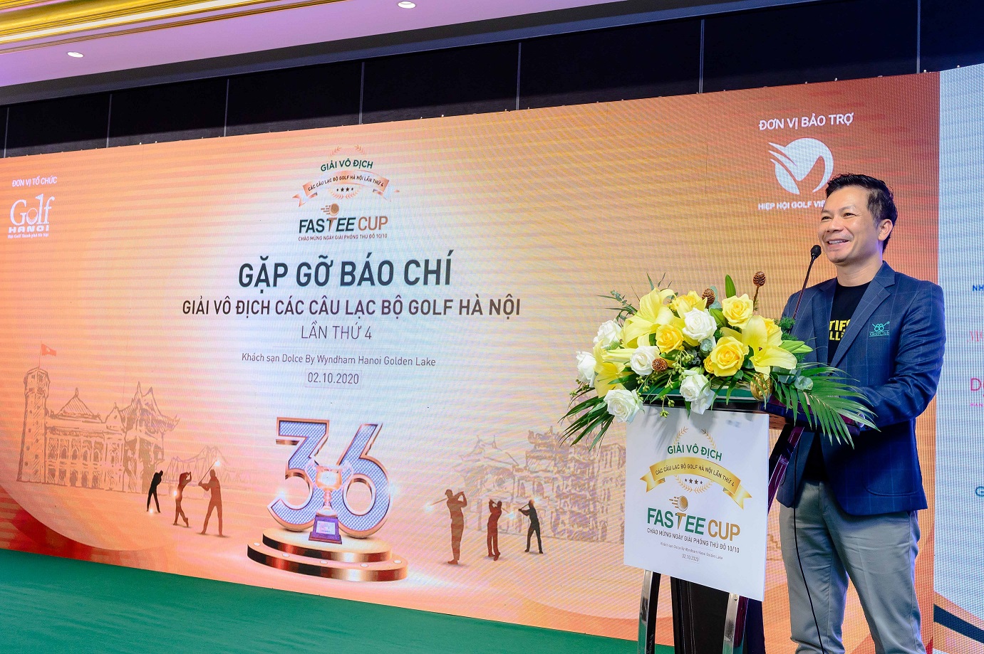 Ông Phạm Thanh Hưng - Đại diện Nhà tài trợ Fastee chia sẻ tiếp tục đồng hành cùng Giải đấu