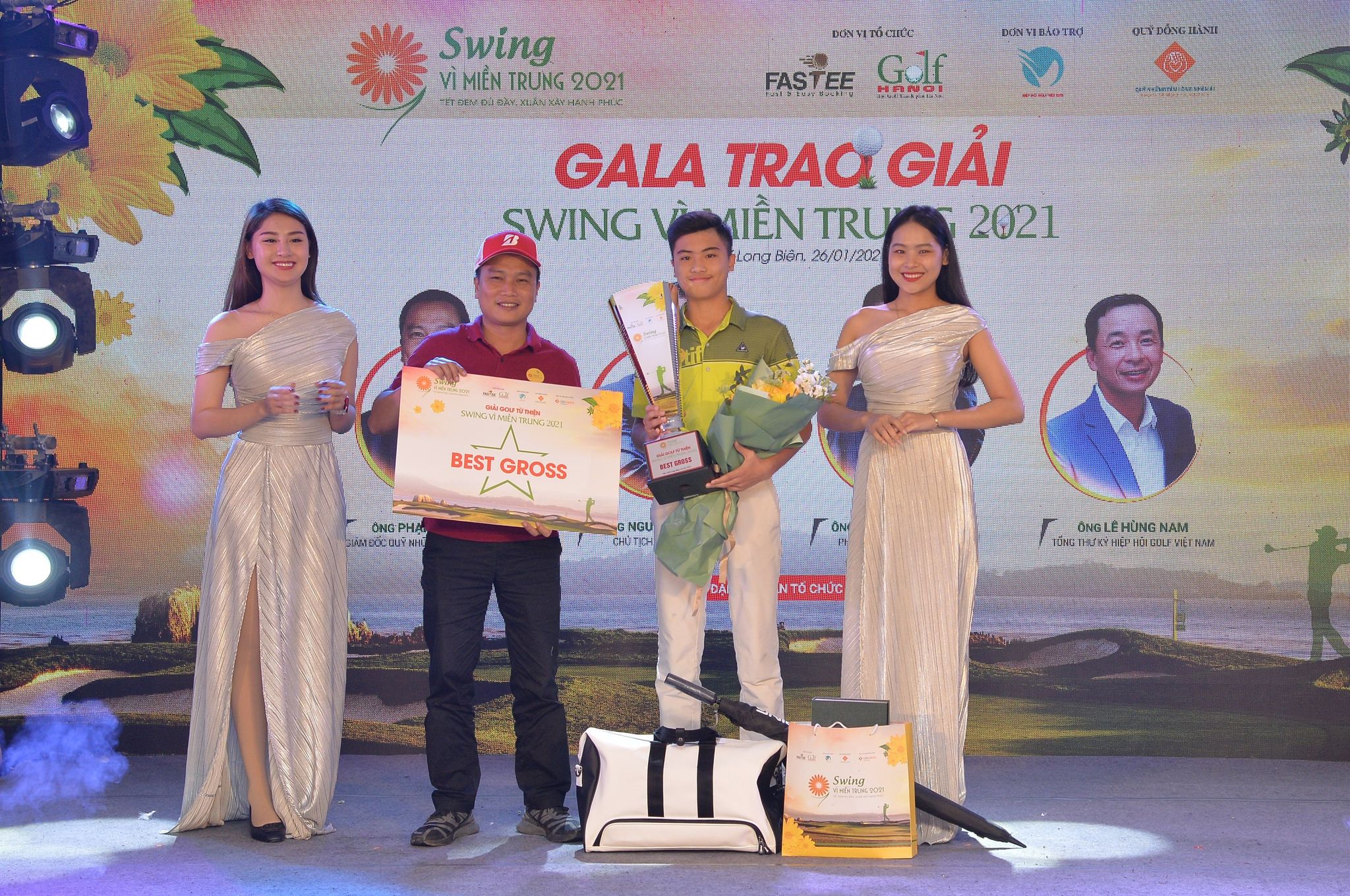 Golfer trẻ Đăng Quang Trí đã lên ngôi Vô địch với 71 gậy. Ảnh Golfnews