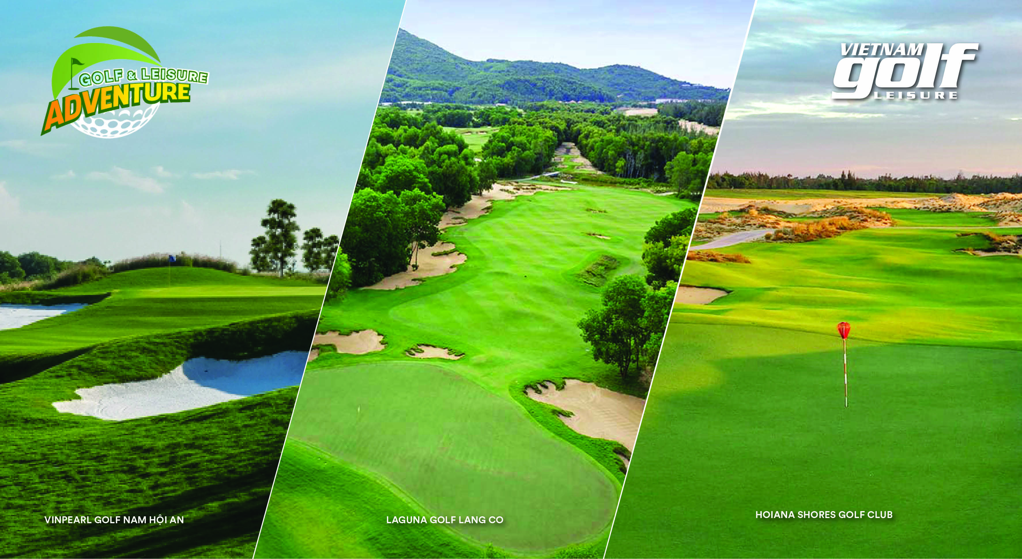 Ba sân golf trong hành trình Golf & Leisure Adventure 2021