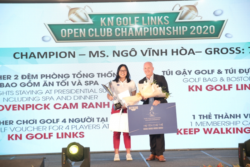 Nữ golfer chiến thắng KN Golf Links Open Club Championship 2020