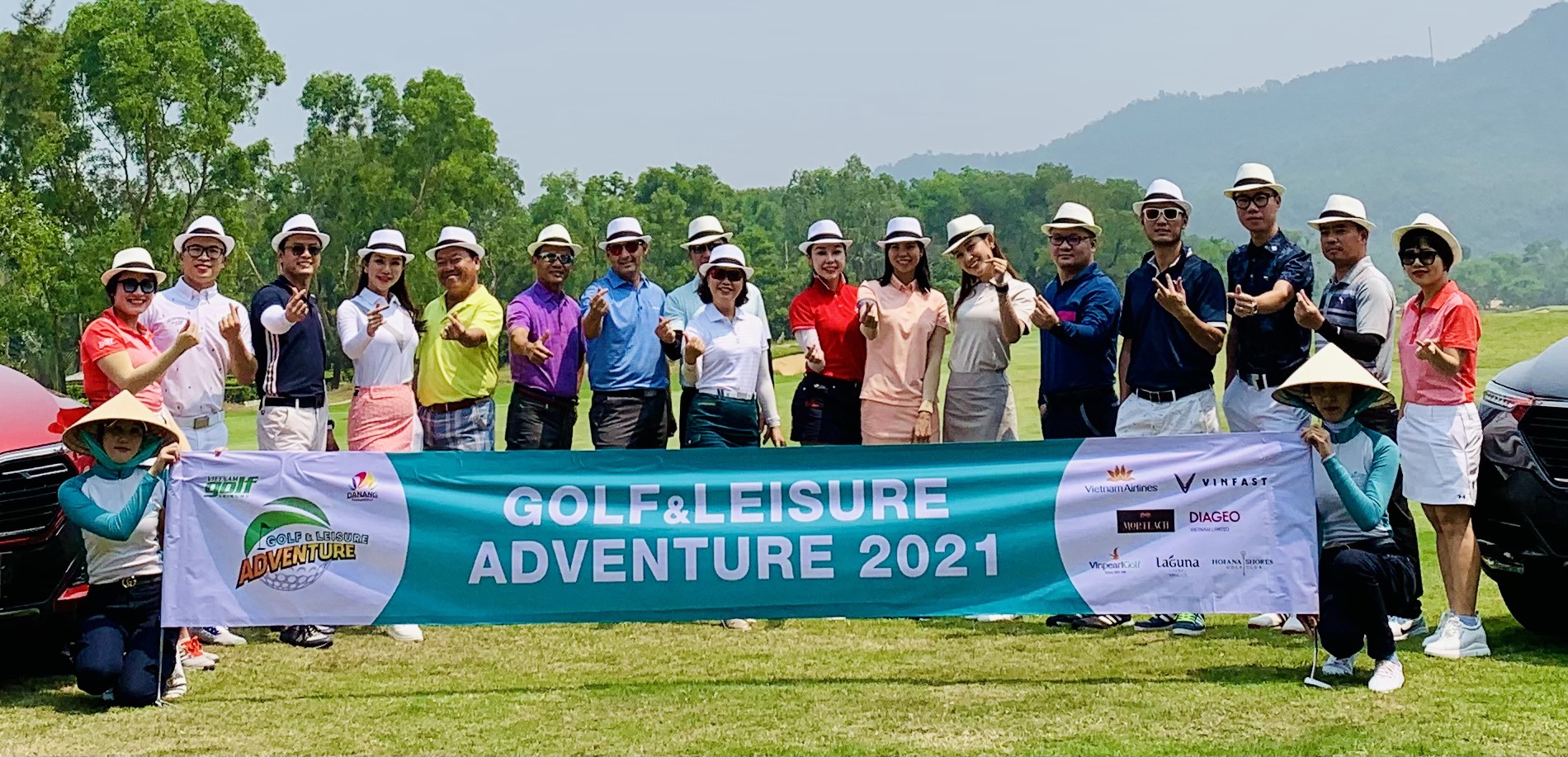 Các dàn sao góp mặt tại sân golf Laguna Lăng Cô trong ngày đầu hành trình