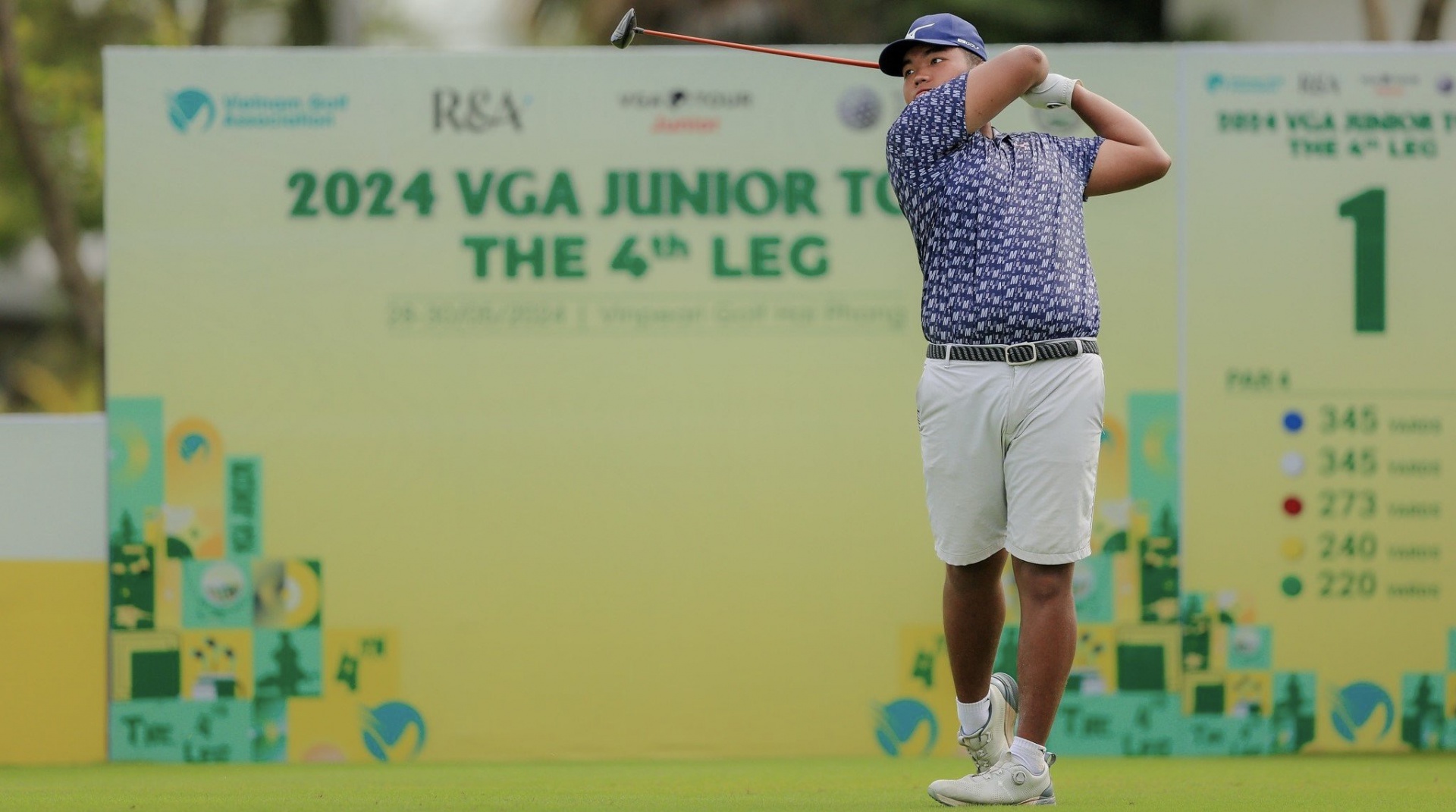 Nguyễn Đức Sơn mở màn -4 tại chặng 4 VGA Junior Tour 2024