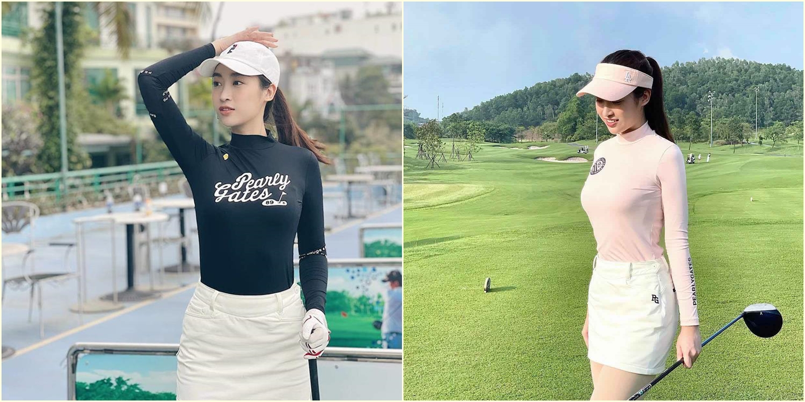 Thời trang chơi golf năng động, đẳng cấp của Hoa hậu Đỗ Mỹ Linh
