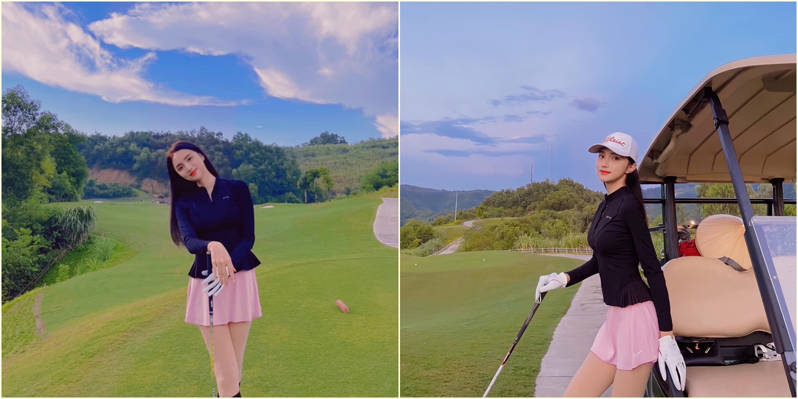 Hoa hậu Hương Giang check in sân golf khi vừa “comeback” 