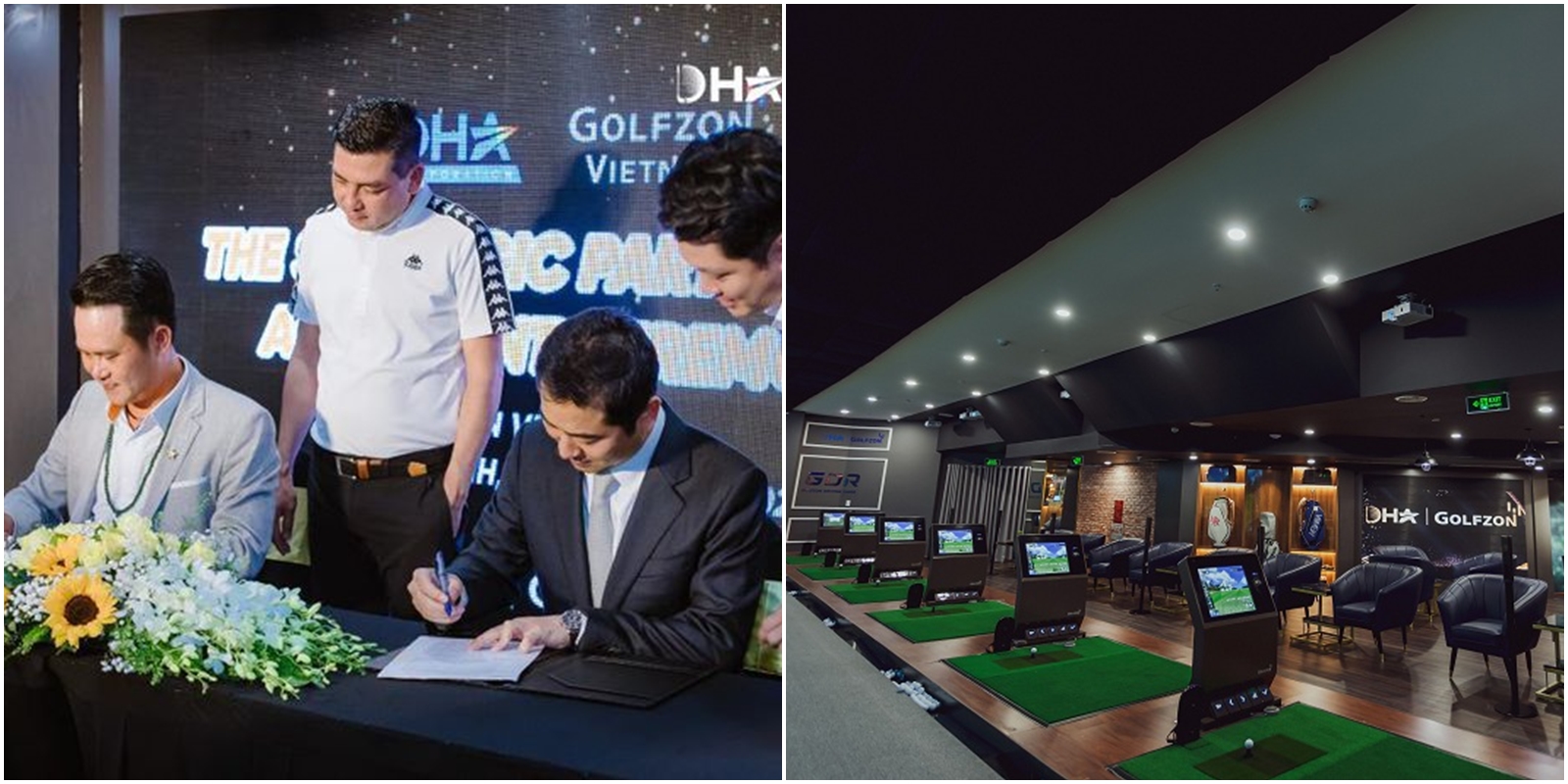 Ở Việt Nam, 3/2021 công ty DHA của golfer Đặng Hồng Anh đã ký với Golfzon ra mắt tổ hợp DHA – Golfzon trong nhà hiện đại tại Diamond Plaza, Q1, TP HCM