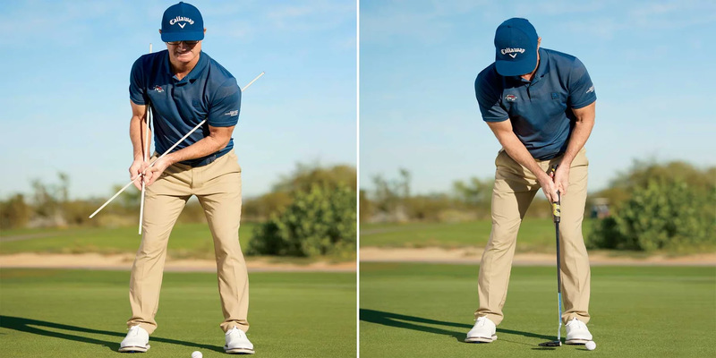 Sửa lỗi cổ tay khi putting golf với que định hướng
