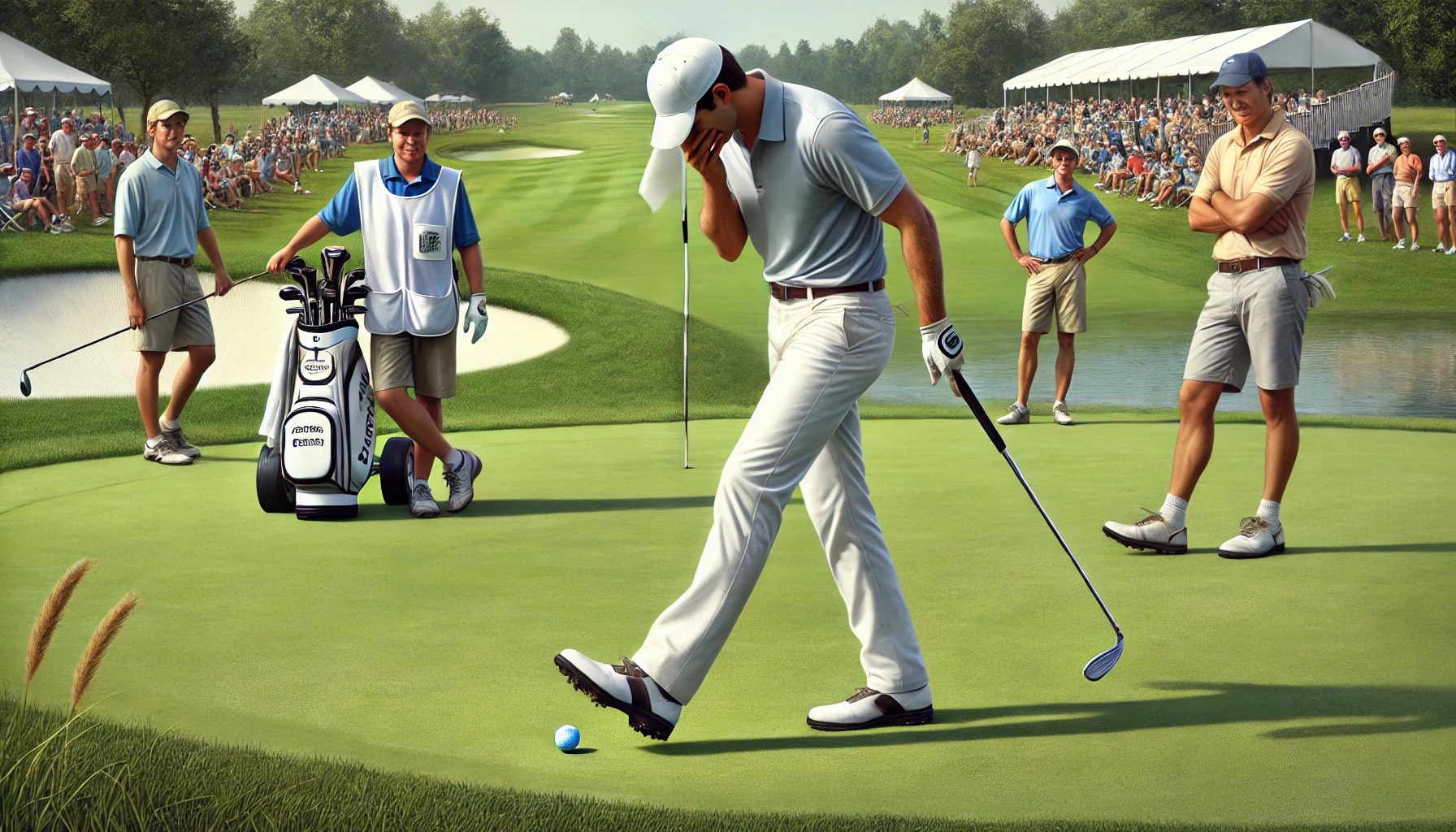 Golfer dẫm lên bóng của đồng đội, luật golf quy định thế nào? 