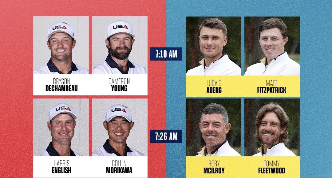 Ryder Cup 2025: Những màn tái đấu foursomes liệu có thể xoay chuyển thế trận?