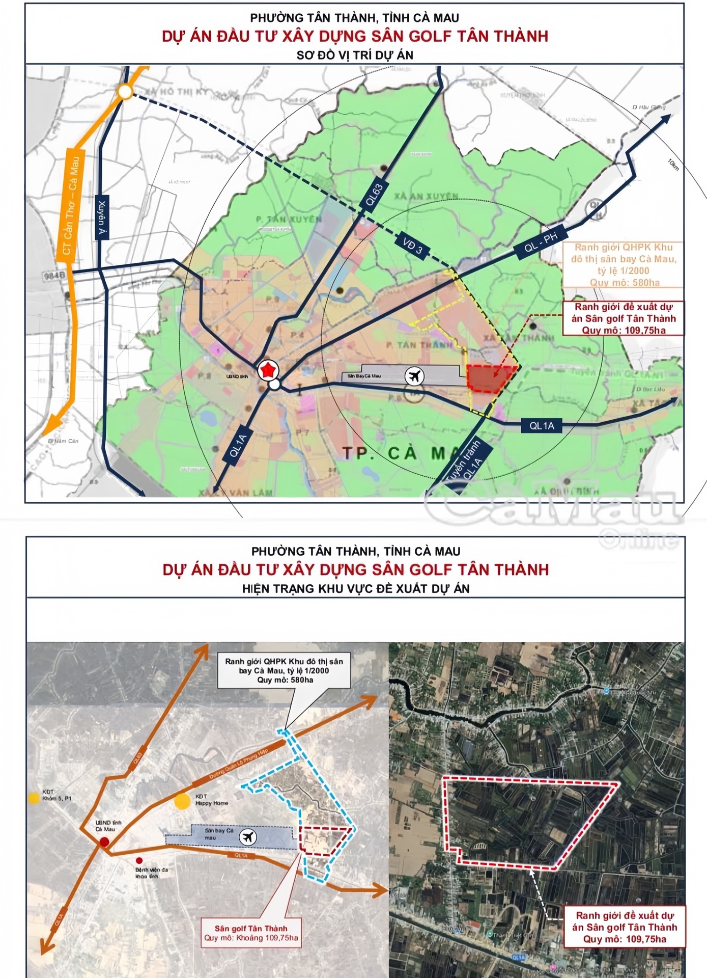 Chuẩn Bị Có Sân Golf Cà Mau Đầu Tiên: Siêu Dự Án Tân Thành 1.800 Tỷ 2 Sân golf Cà Mau