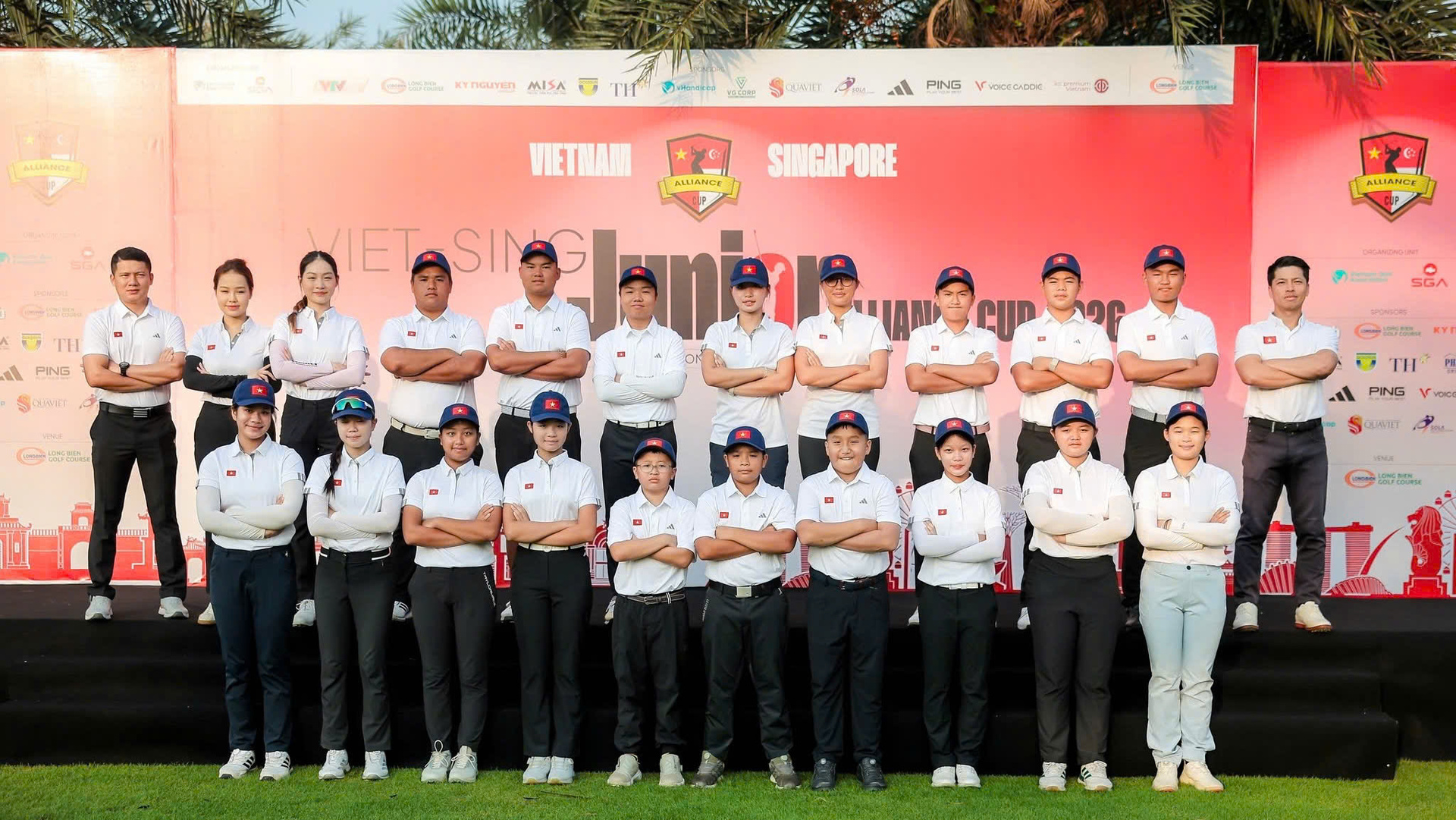 Vietnam and Singapore Junior Teams Ready for Showdown at Long Bien Golf Course