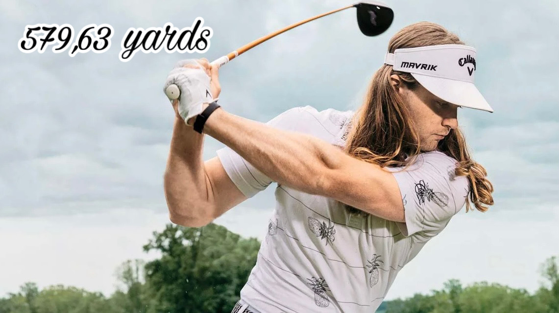 579,63 yards: Kỷ lục Longest Drive thế giới được lập nên bởi Kyle Berkshire 