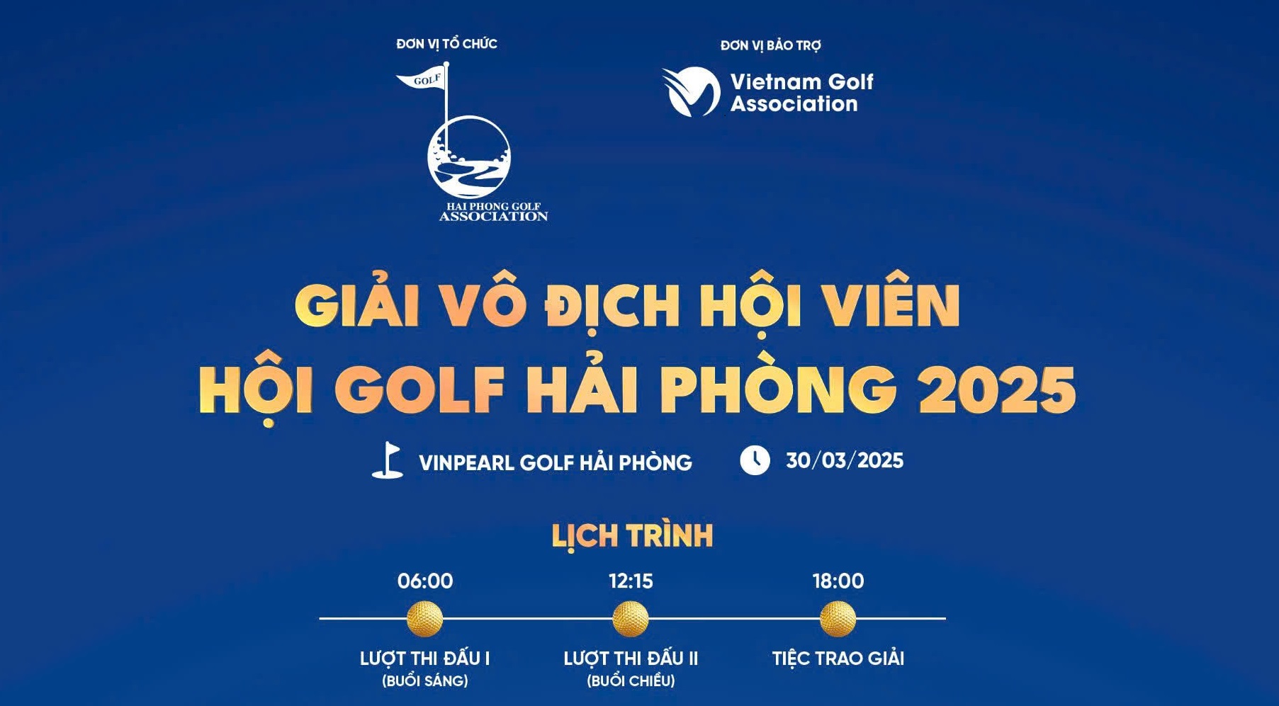 Khởi tranh Giải Vô địch Hội viên Hội Golf Hải Phòng 2025