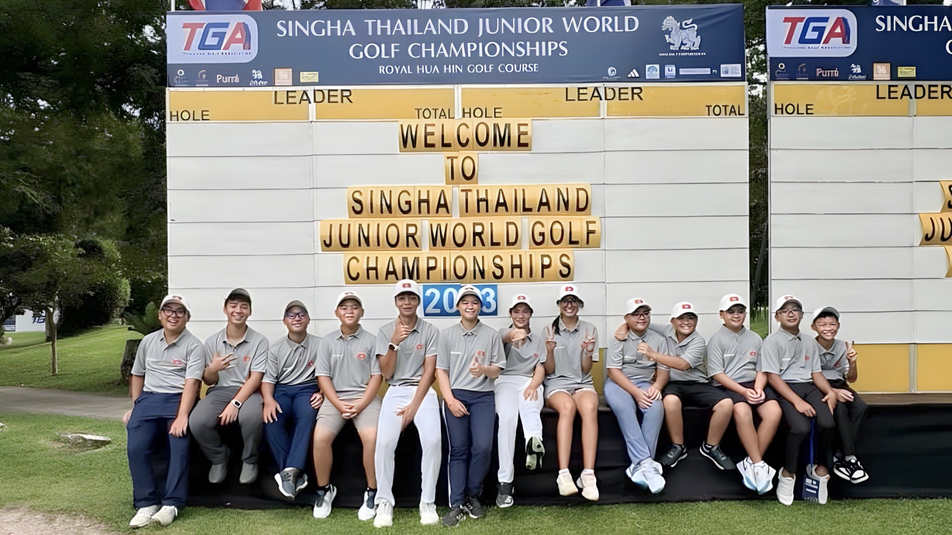 13 đại diện trẻ nước nhà thi đấu tại Singha Thailand Junior WGC 2023