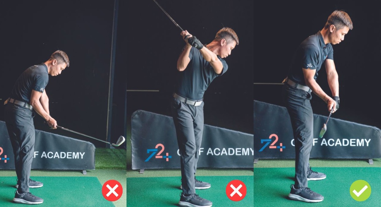 Sửa lỗi “over the top” khi thực hiện cú downswing